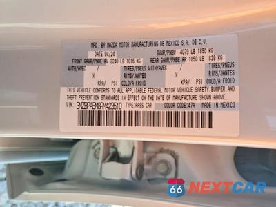 Zdjęcie 12 z 12 samochodu: 2024 MAZDA 3 SELECT SPORT VIN:3MZBPABM8RM423510 - miniatura