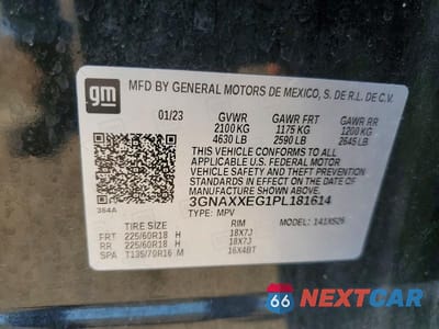 Zdjęcie 13 z 13 samochodu: 2023 CHEVROLET EQUINOX PREMIER VIN:3GNAXXEG1PL181614 - miniatura