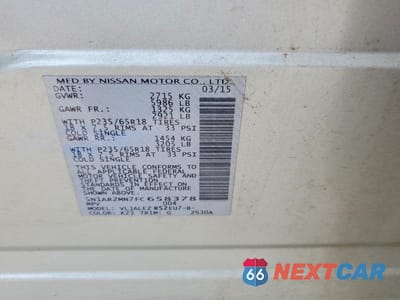 Zdjęcie 13 z 13 samochodu: 2015 NISSAN PATHFINDER SV VIN:5N1AR2MN7FC658378 - miniatura