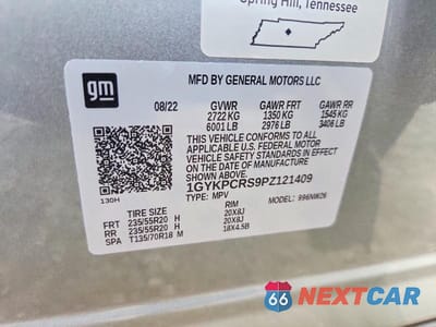 Zdjęcie 13 z 13 samochodu: 2023 CADILLAC XT6 PREMIUM LUXURY VIN:1GYKPCRS9PZ121409 - miniatura