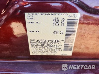 Zdjęcie 12 z 12 samochodu: 2023 NISSAN ALTIMA SV VIN:1N4BL4DV4PN383991 - miniatura