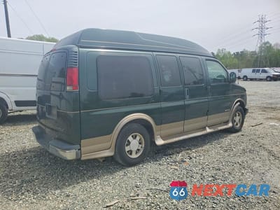 Trzecie zdjęcie samochodu z tyłu: 2001 CHEV EXPRESS G1500 VIN:1GBFG15R111221772 - miniatura
