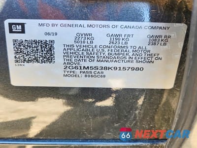 Zdjęcie 12 z 12 samochodu: 2019 CADILLAC XTS LUXURY VIN:2G61M5S38K9157980 - miniatura