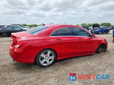 Trzecie zdjęcie samochodu z tyłu: 2015 MERCEDES-BENZ CLA 250 4MATIC VIN:WDDSJ4GB6FN238165 - miniatura