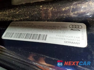 Zdjęcie 12 z 12 samochodu: 2007 AUDI A8 L QUATTRO VIN:WAUMV44E87N005134 - miniatura