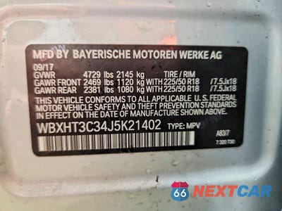 Zdjęcie 13 z 13 samochodu: 2018 BMW X1 XDRIVE28I VIN:WBXHT3C34J5K21402 - miniatura