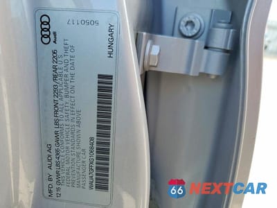Zdjęcie 12 z 12 samochodu: 2016 AUDI A3 PREMIUM VIN:WAUA7GFFXG1068408 - miniatura