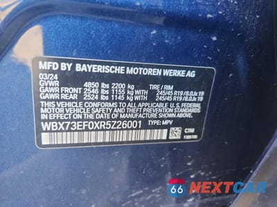 Zdjęcie 12 z 12 samochodu: 2024 BMW X1 XDRIVE28I VIN:WBX73EF0XR5Z26001 - miniatura