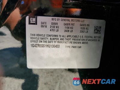 Zdjęcie 12 z 12 samochodu: 2017 BUICK LACROSSE PREMIUM VIN:1G4ZR5SS1HU136453 - miniatura