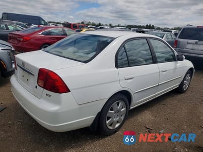Trzecie zdjęcie samochodu z tyłu: 2002 HONDA CIVIC EX VIN:1HGES26842L045583 - miniatura