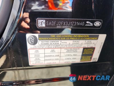 Zdjęcie 13 z 13 samochodu: 2018 JAGUAR E-PACE S VIN:SADFJ2FX3J1Z31440 - miniatura