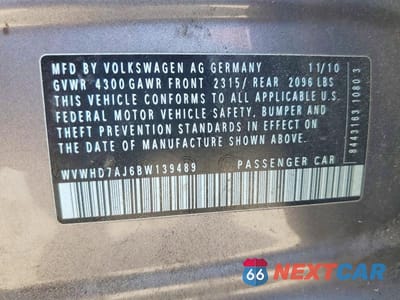 Zdjęcie 12 z 12 samochodu: 2011 VOLKSWAGEN GTI VIN:WVWHD7AJ6BW139489 - miniatura