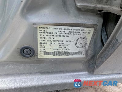 Zdjęcie 12 z 12 samochodu: 2002 NISSAN SENTRA XE VIN:3N1CB51D92L592996 - miniatura