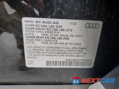Zdjęcie 13 z 13 samochodu: 2023 AUDI Q5 PRESTIGE 40 VIN:WA1CBAFY7P2059338 - miniatura