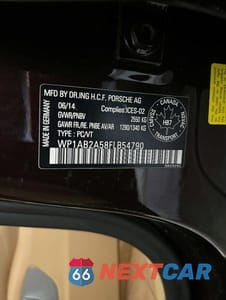 Zdjęcie 10 z 10 samochodu: 2015 PORSCHE MACAN S VIN:WP1AB2A58FLB54790 - miniatura