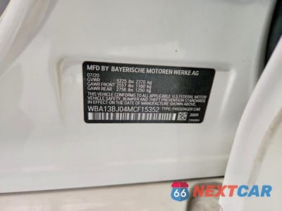 Zdjęcie 12 z 12 samochodu: 2021 BMW 530 XI VIN:WBA13BJ04MCF15352 - miniatura