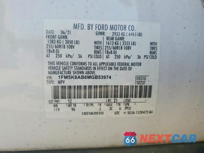 Zdjęcie 12 z 12 samochodu: 2021 FORD EXPLORER POLICE INTERCEPTOR VIN:1FM5K8AB6MGB53974 - miniatura