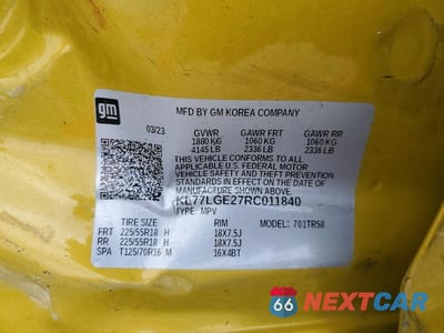 Zdjęcie 13 z 13 samochodu: 2024 CHEVROLET TRAX 1RS VIN:KL77LGE27RC011840 - miniatura