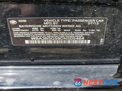Zdjęcie 12 z 12 samochodu: 2013 BMW 328 XI SULEV VIN:WBA3B5G58DNS05464 - miniatura