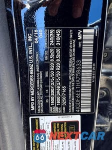 Zdjęcie 14 z 14 samochodu: 2017 MERCEDES-BENZ GLS 450 4MATIC VIN:4JGDF6EE1HA758633 - miniatura