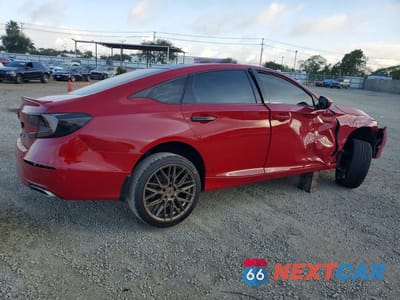 Trzecie zdjęcie samochodu z tyłu: 2020 HONDA ACCORD SPORT VIN:1HGCV1F32LA022314 - miniatura