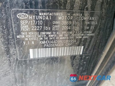 Zdjęcie 12 z 12 samochodu: 2010 HYUNDAI ELANTRA SE VIN:KMHDU4AD9AU189994 - miniatura