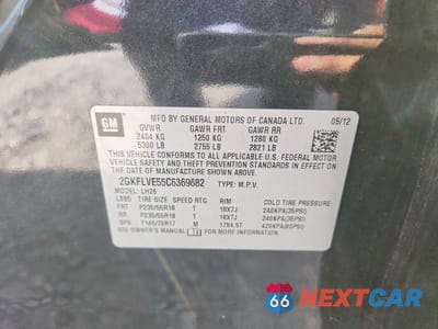 Zdjęcie 13 z 13 samochodu: 2012 GMC TERRAIN SLT VIN:2GKFLVE55C6369682 - miniatura