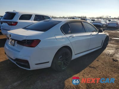 Trzecie zdjęcie samochodu z tyłu: 2020 BMW 750 XI VIN:WBA7U2C04LCD32651 - miniatura