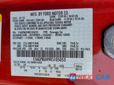 Zdjęcie 13 z 13 samochodu: 2024 FORD MUSTANG VIN:1FAGP8UH9R5105053 - miniatura