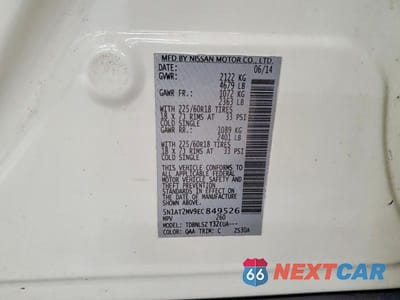 Zdjęcie 13 z 13 samochodu: 2014 NISSAN ROGUE SL VIN:5N1AT2MV9EC849526 - miniatura
