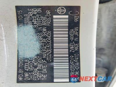 Zdjęcie 12 z 12 samochodu: 2016 TOYOTA PRIUS V THREE VIN:JTDZN3EU5GJ044036 - miniatura