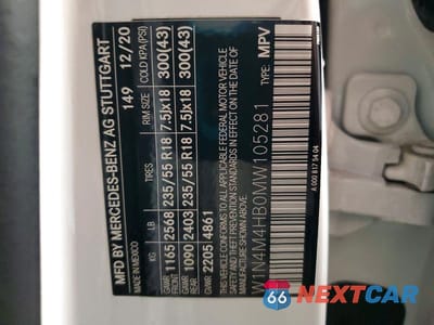Zdjęcie 14 z 14 samochodu: 2021 MERCEDES-BENZ GLB 250 4MATIC VIN:W1N4M4HB0MW105281 - miniatura