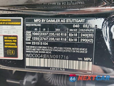 Zdjęcie 13 z 13 samochodu: 2018 MERCEDES-BENZ GLC 300 VIN:WDC0G4JBXJV091716 - miniatura