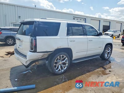 Trzecie zdjęcie samochodu z tyłu: 2015 GMC YUKON DENALI VIN:1GKS1CKJ0FR687700 - miniatura