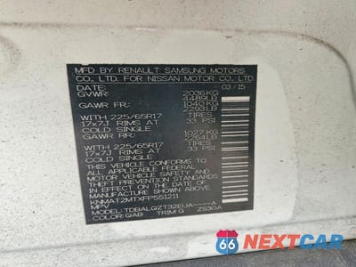 Zdjęcie 14 z 14 samochodu: 2015 NISSAN ROGUE SV VIN:KNMAT2MTXFP551211 - miniatura