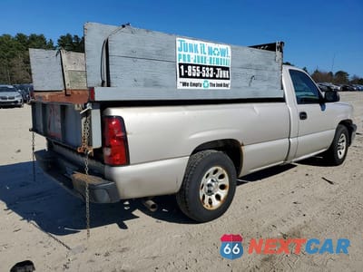 Trzecie zdjęcie samochodu z tyłu: 2005 CHEVROLET SILVERADO C1500 VIN:1GCEC14V15Z260192 - miniatura