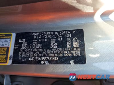 Zdjęcie 12 z 12 samochodu: 2023 KIA SOUL LX VIN:KNDJ23AU5P7861418 - miniatura