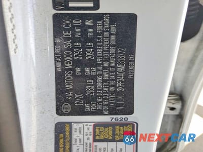 Zdjęcie 13 z 13 samochodu: 2021 KIA FORTE GT LINE VIN:3KPF34AD9ME318772 - miniatura