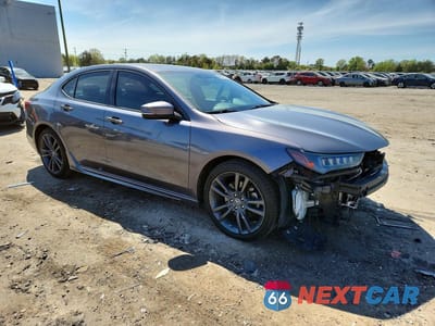Czwarte zdjęcie samochodu z boku: 2018 ACURA TLX TECH+A VIN:19UUB3F67JA001555 - miniatura