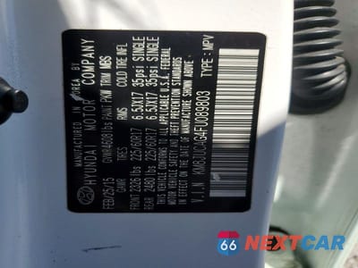 Zdjęcie 13 z 13 samochodu: 2015 HYUNDAI TUCSON SE VIN:KM8JUCAG4FU089803 - miniatura