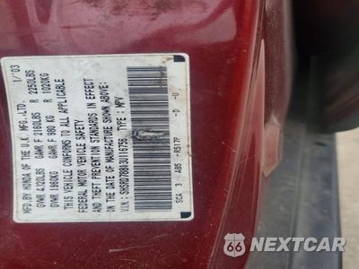 Zdjęcie 13 z 13 samochodu: 2003 HONDA CR-V EX VIN:SHSRD78813U116756 - miniatura