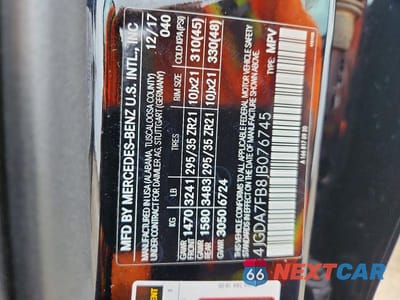 Zdjęcie 12 z 12 samochodu: 2018 MERCEDES-BENZ GLE 63 AMG-S 4MATIC VIN:4JGDA7FB8JB076745 - miniatura