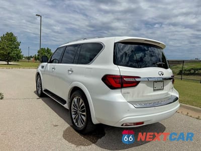 Trzecie zdjęcie samochodu z tyłu: 2019 INFINITI QX80 LUXE VIN:JN8AZ2NF2K9682725 - miniatura