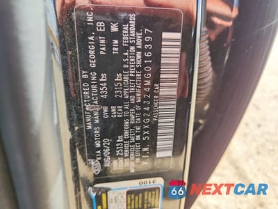 Zdjęcie 13 z 13 samochodu: 2021 KIA K5 LX VIN:5XXG24J24MG016397 - miniatura
