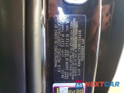 Zdjęcie 12 z 12 samochodu: 2022 KIA STINGER GT2 VIN:KNAE55LCXN6104958 - miniatura