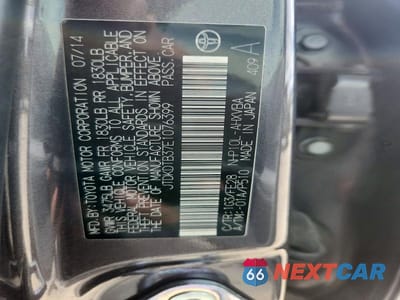Zdjęcie 12 z 12 samochodu: 2014 TOYOTA PRIUS C ONE VIN:JTDKDTB37E1076399 - miniatura