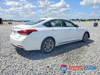 Trzecie zdjęcie samochodu z tyłu: 2018 GENESIS G80 3.8 VIN:KMHGN4JE7JU237043 - miniatura