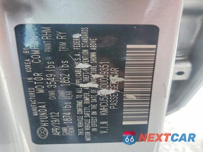 Zdjęcie 13 z 13 samochodu: 2013 HYUNDAI ACCENT SE VIN:KMHCU5AEXDU059351 - miniatura
