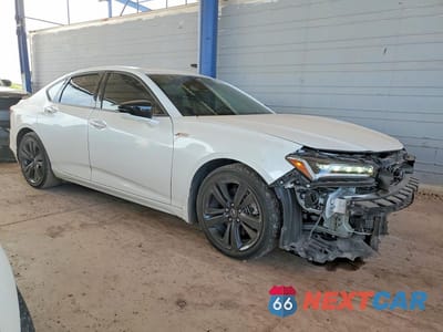 Czwarte zdjęcie samochodu z boku: 2022 ACURA TLX TECH A VIN:19UUB6F50NA000021 - miniatura