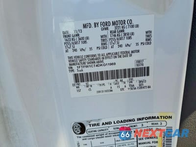 Zdjęcie 12 z 12 samochodu: 2013 FORD F150 SUPERCREW VIN:1FTFW1CT4DKG11969 - miniatura